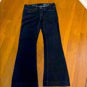 Fade to blue high heel bell bottom jeans